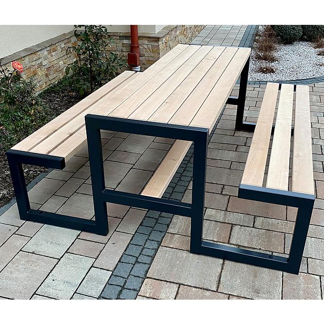 Záhradný komplet Picknick Grande prírodné drevo