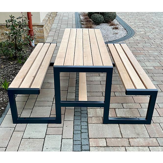 Záhradný komplet Picknick Grande prírodné drevo