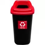 Kôš sort Bin 28 l červený - kov