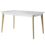 Rozkladací stôl Primo PST 140/180x80cm dub riviera/biely