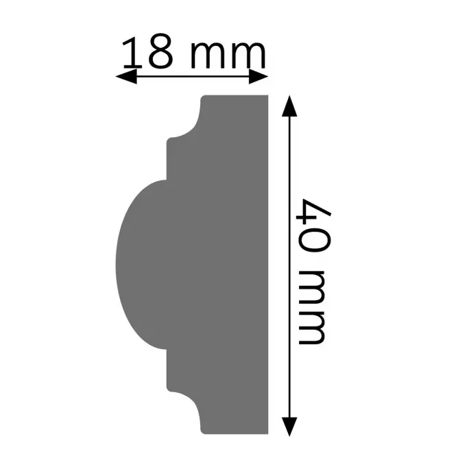 Nástenná lišta LPC-02 – 101 biela mat,2