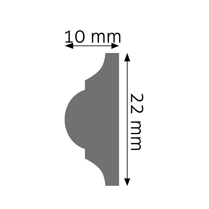 Nástenná lišta LPC-03 – 101 biela mat