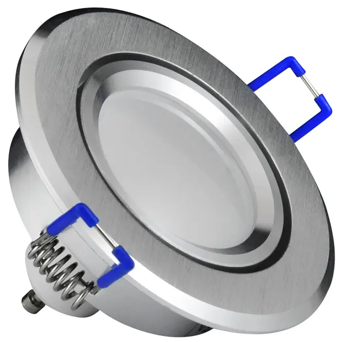 Stropné bodové svietidlo LED strieborné okrúhle 3v1 6W 4000K,2