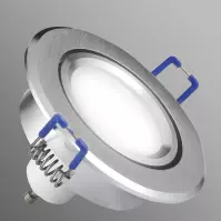 Stropné bodové svietidlo LED strieborné okrúhle 3W1 6W 4000K