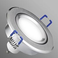 Stropné bodové svietidlo LED strieborné okrúhle 3W1 6W 4000K