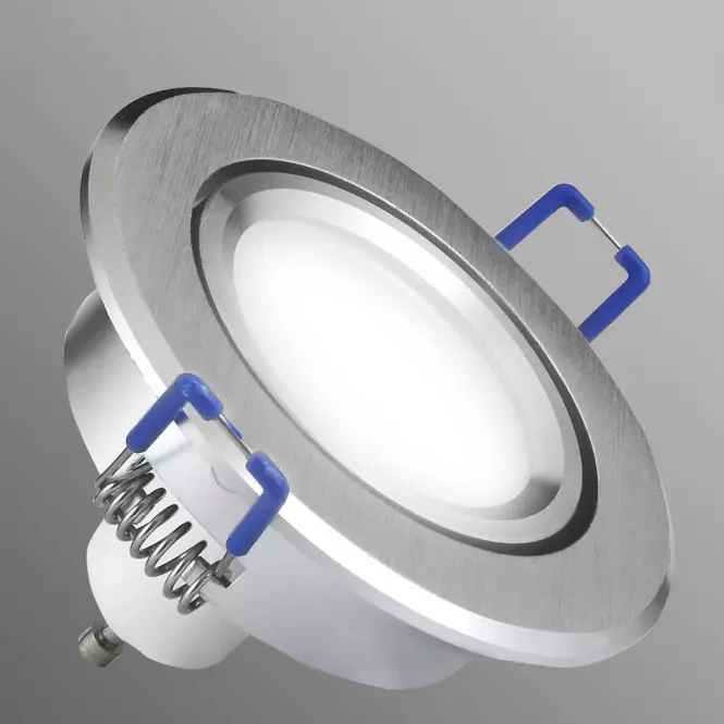 Stropné bodové svietidlo LED strieborné okrúhle 3W1 6W 4000K