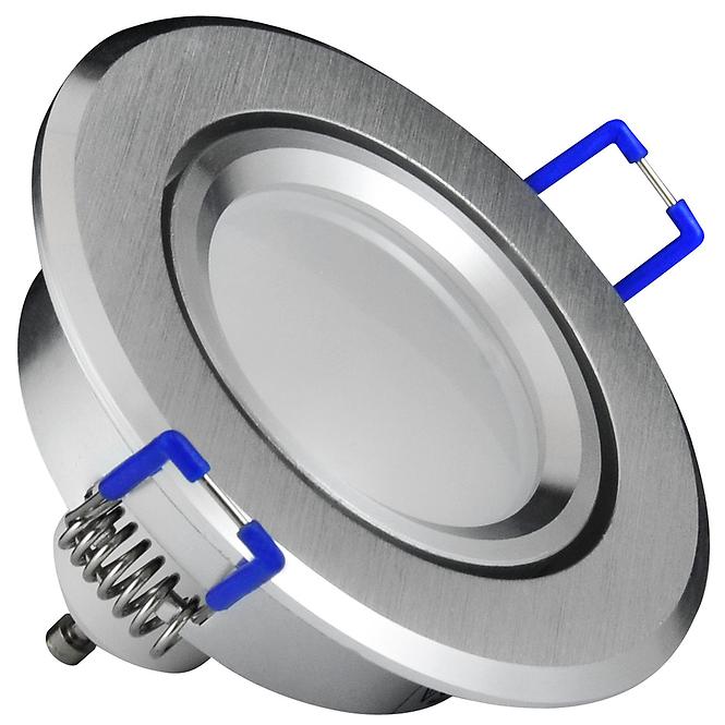 Stropné bodové svietidlo LED strieborné okrúhle 3W1 6W 4000K