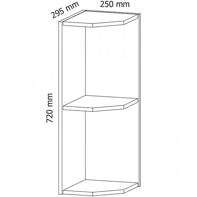 Kuchynská skrinka Gardena G25PZ white,2