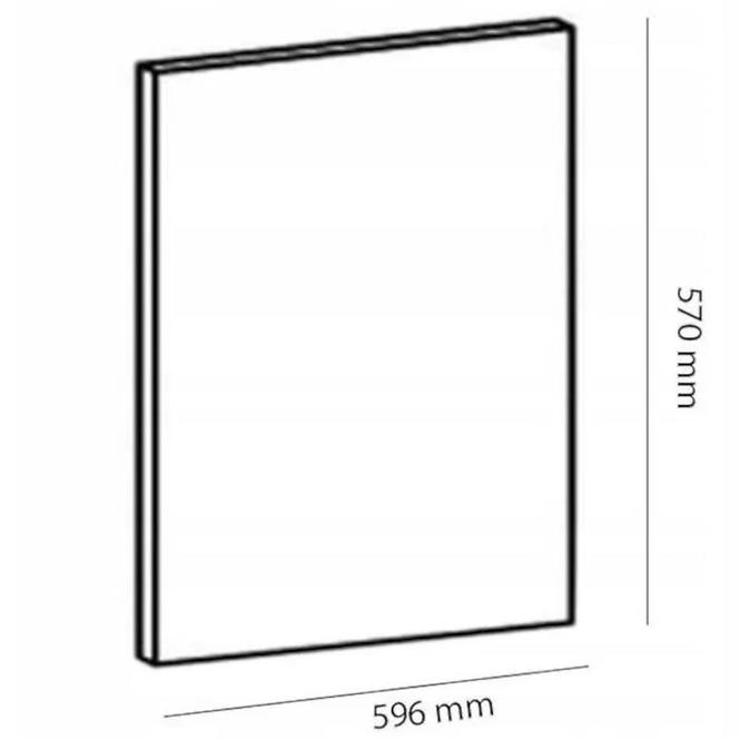 Dvierka na umývačku Gardena D60FZN 570 x 596 white