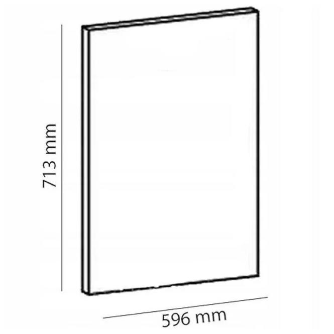Dvierka na umývačku Gardena D60FZW 713 x 596 white