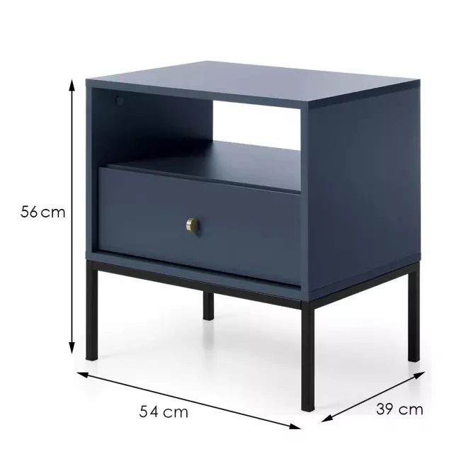 Nočný stolík Mono Ms54 granát,2