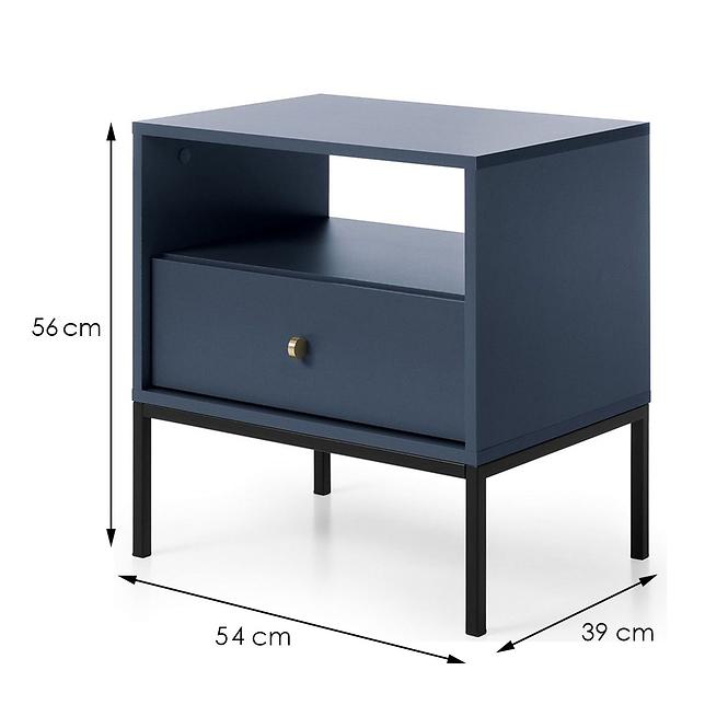 Nočný stolík Mono Ms54 granát,2
