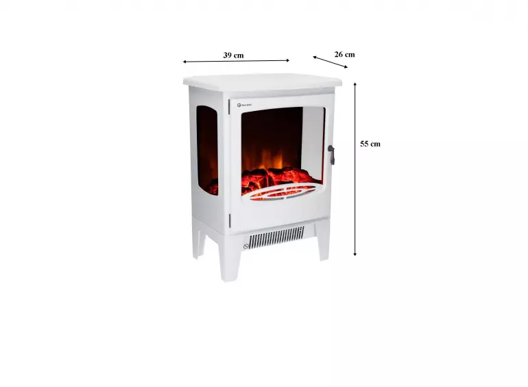 Elektrický krb NORA biela 1800W