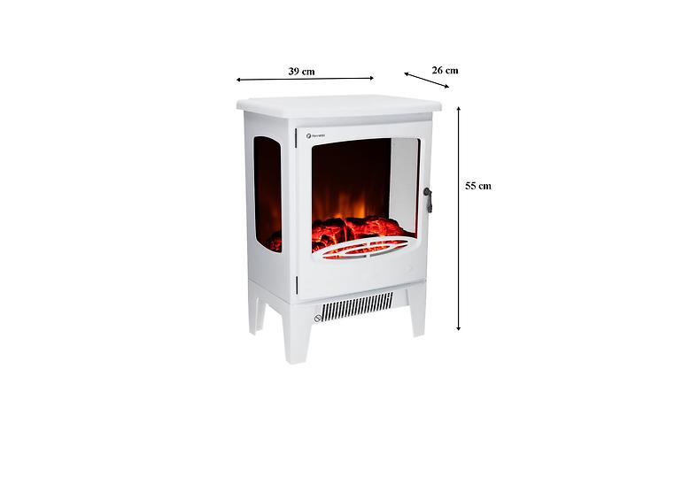 Elektrický krb NORA biela 1800W,2