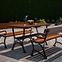 Záhradná súprava Královská 2, 1 stôl + 2 lavice s opierkami, cyprus,6