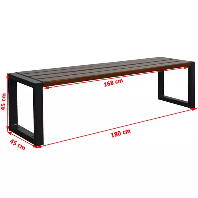 Komplet moderný 1 bez operadla palisander,6
