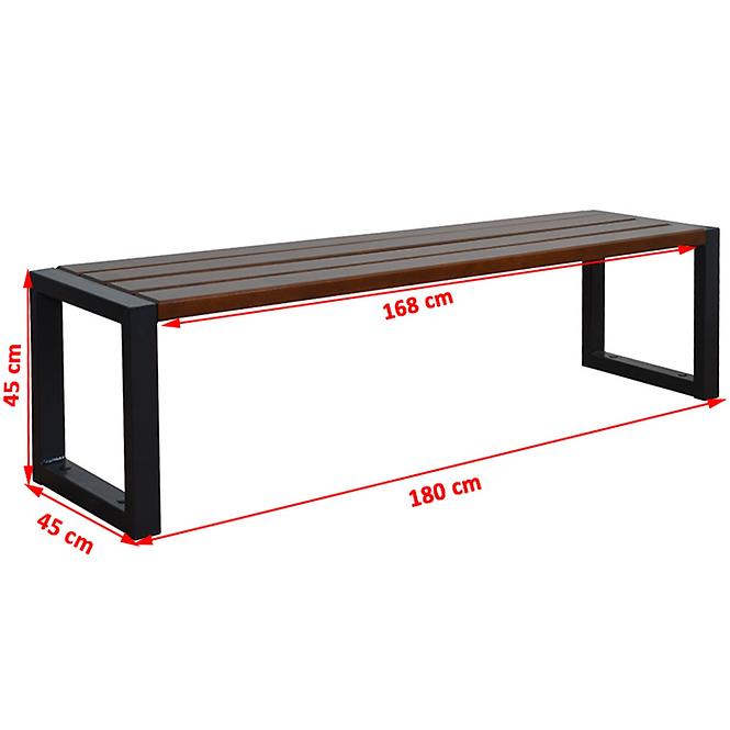 Komplet moderný 1 bez operadla palisander,6