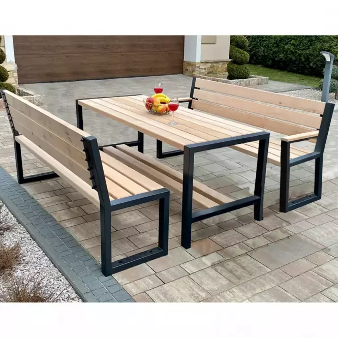 Komplet moderný 2 s operadlom natural