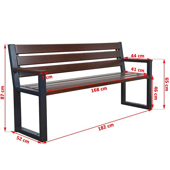 Komplet moderný 2 s operadlom orech,6