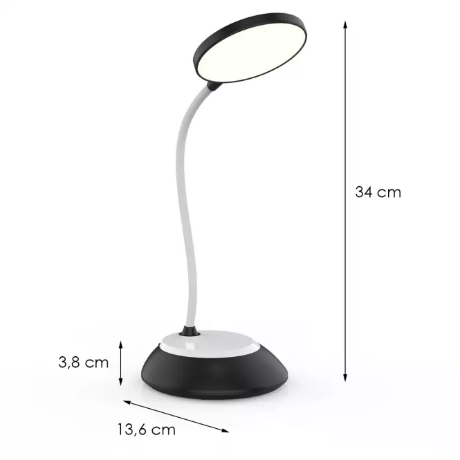 Stolná lampa Kuala LED 6W čierna