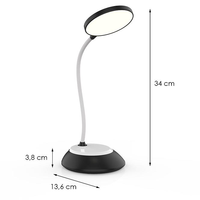 Stolná lampa Kuala LED 6W čierna