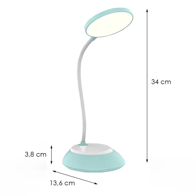 Stolná lampa Kuala LED  6W modrá,3
