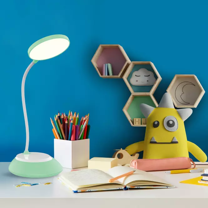 Stolná lampa Kuala LED 6W zelná/biela