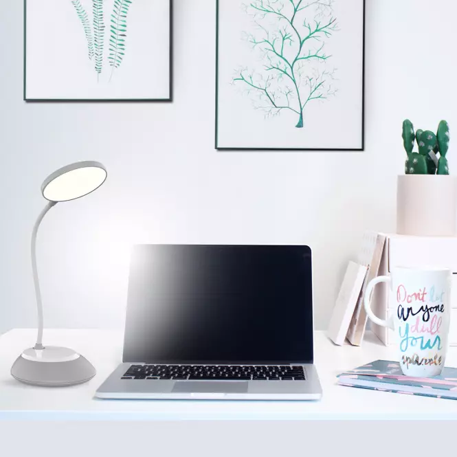 Stolná lampa Kuala LED 6W sivá