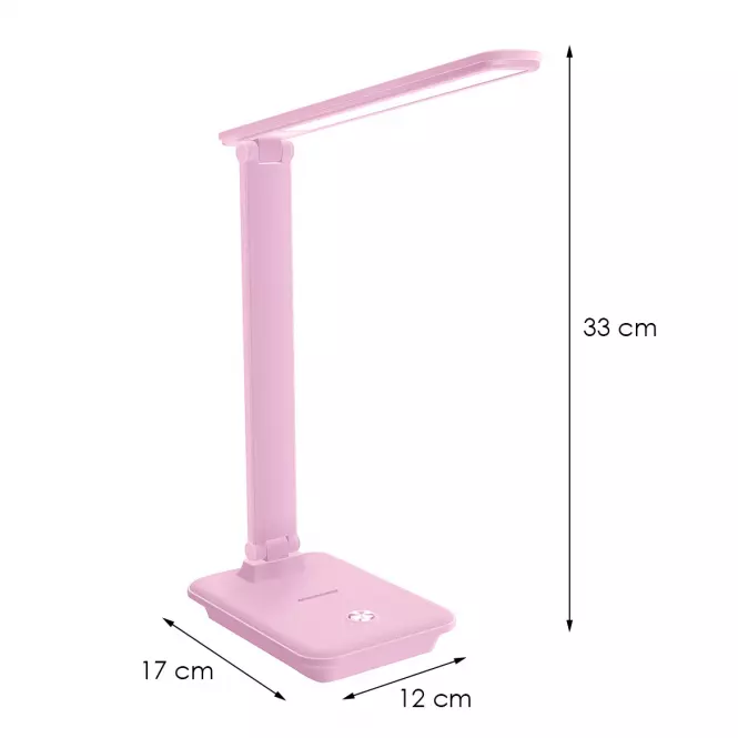 Stolná lampa Medan LED 9W ružová