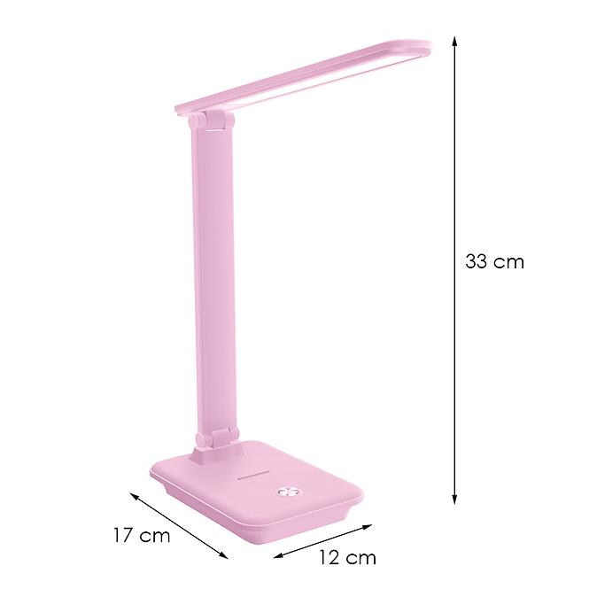 Stolná lampa Medan LED 9W ružová