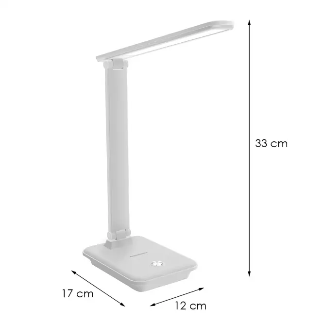 Stolná lampa Medan LED 9W biela