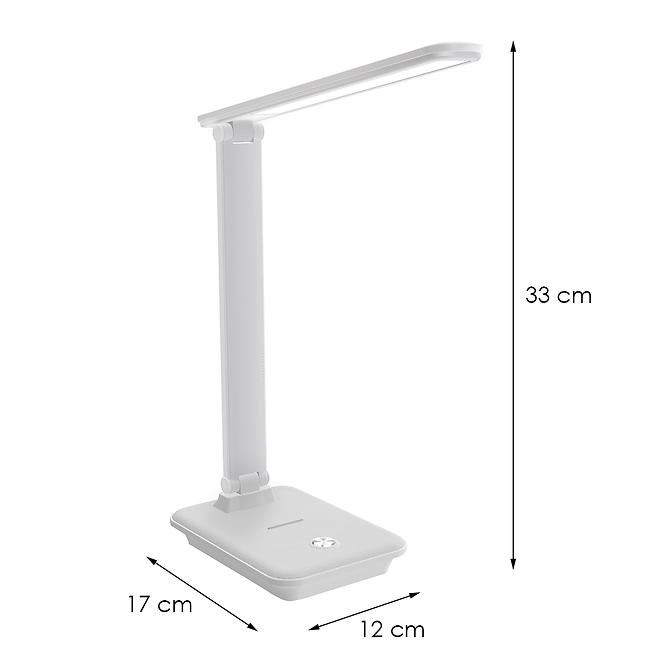 Stolná lampa Medan LED 9W biela