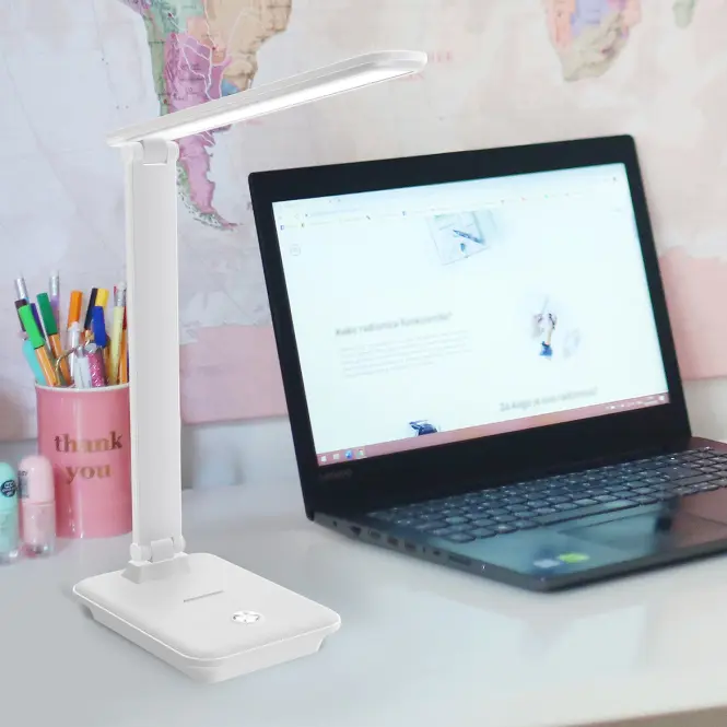 Stolná lampa Medan LED 9W biela,4