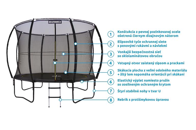 Trampolína Marimex Comfort 305 cm
