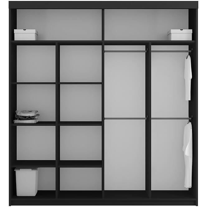 Skriňa Royal 203 čierna/Lamela Wotan,3