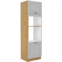 Kuchynská skrinka Stilo Biely Mat/Artisan 60dpm-210 2f