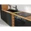 Kuchynská skrinka Modena čierna/Dub Artisan 60dpm-210 2f,4