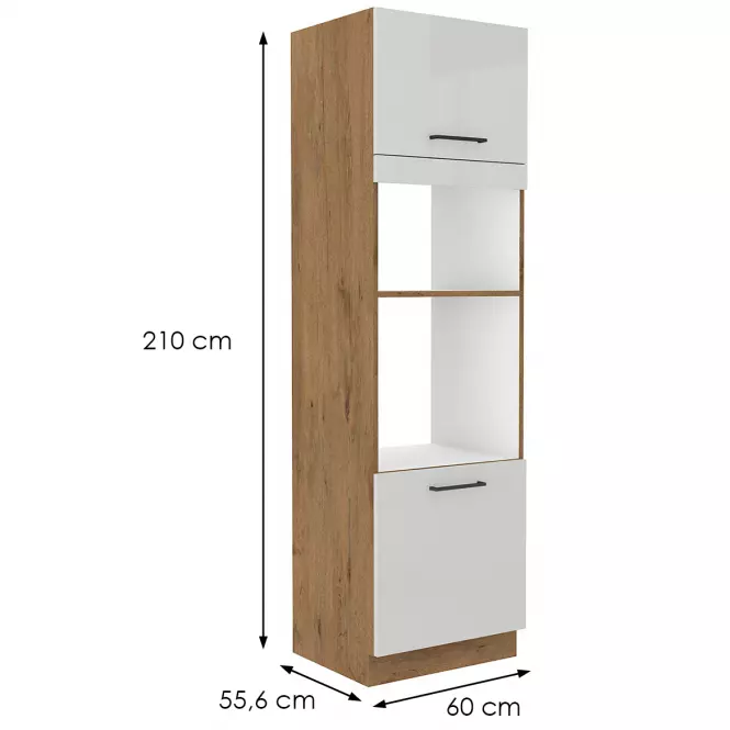 Kuchynská skrinka Vigo Biely lesk 60dpm-210 2f,2