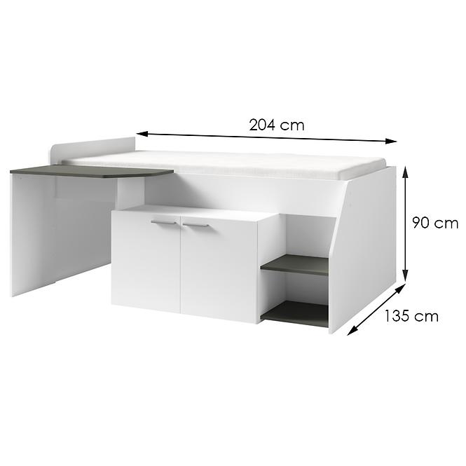POSTEL MULTI 38  BIELY / GRAFIT