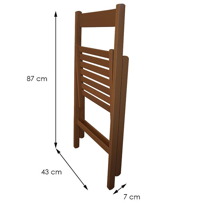 Stolička Libro 43x48x79 Cm Wallnut