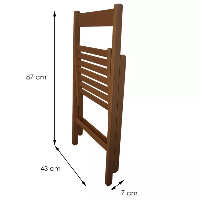 Stolička Libro 43x48x79 cm Wallnut,5