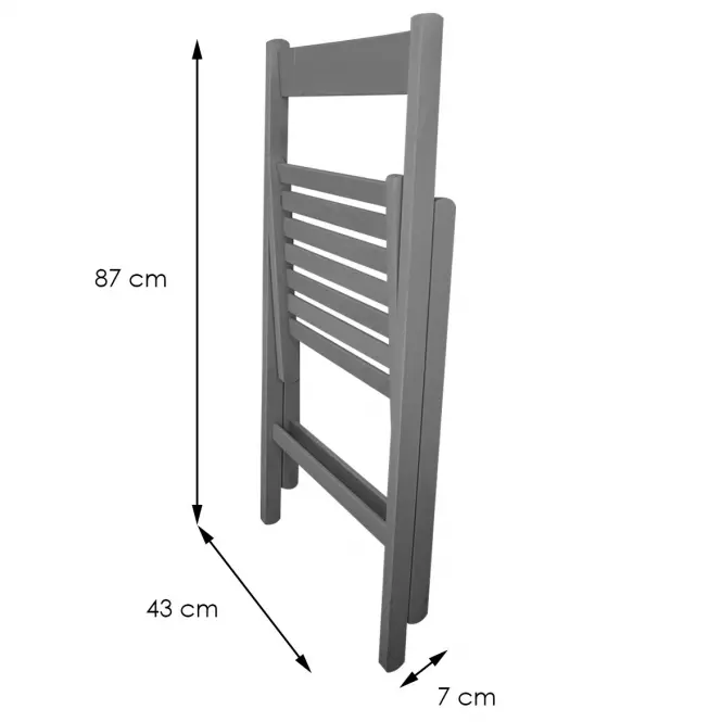 Stolička Libro 43x48x79 cm  Grey,4