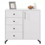 Komoda  Bergen Be7 biely Lux/biely lesk