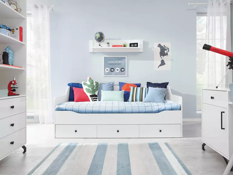 Posteľ Bergen be13 biely Lux/biely lesk,4