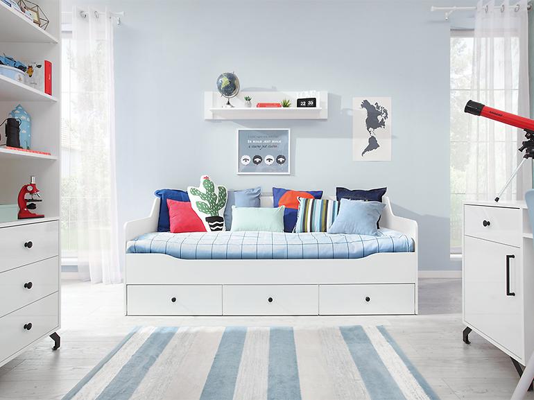 Posteľ Bergen be13 biely Lux/biely lesk,4