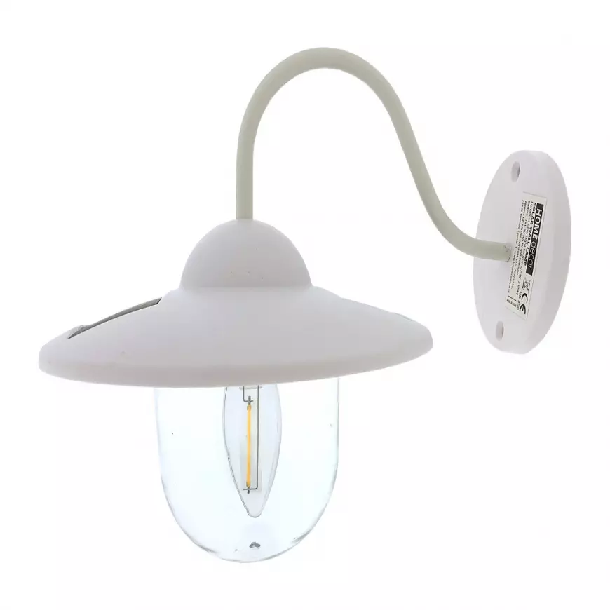Solárne nástenné  svietidlo HD 300_316  0,5W biele
