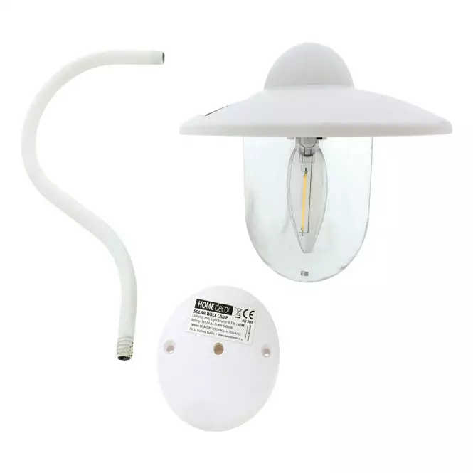 Solárne nástenné  svietidlo HD 300_316  0,5W biele