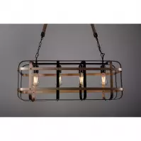 Luster Klatka-4 312488 čierna-zlatá E27x4 LW4