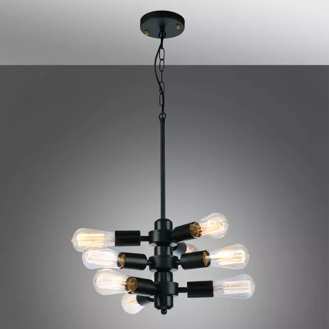 Luster Orebro 312501 black E27x9 LW9