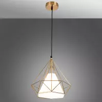Závesné svietidlo Hira 1 gold/white 1xE27
